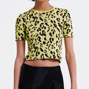 Zara leopard print top